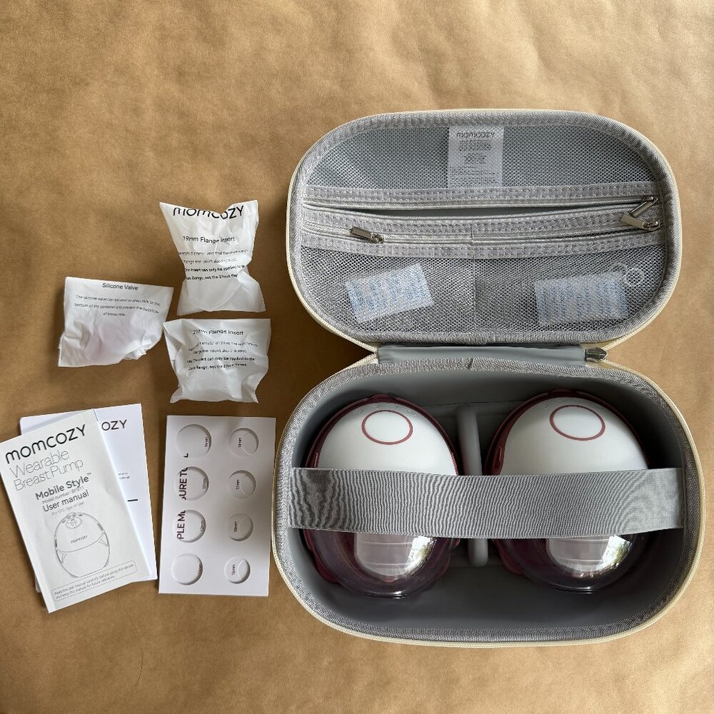 Momcozy M6 Breast Pump Breast Pump Hands Free Mobile Style Wearable NEW BAG CASE - Picture 3 of 8